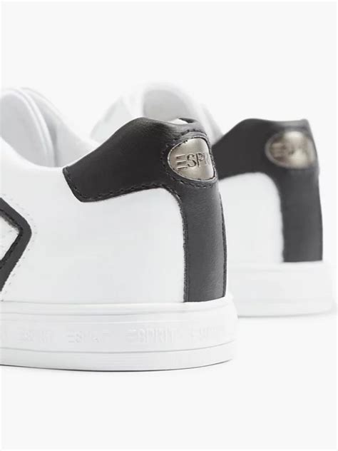 (Esprit) Witte sneaker geruit van Wit .